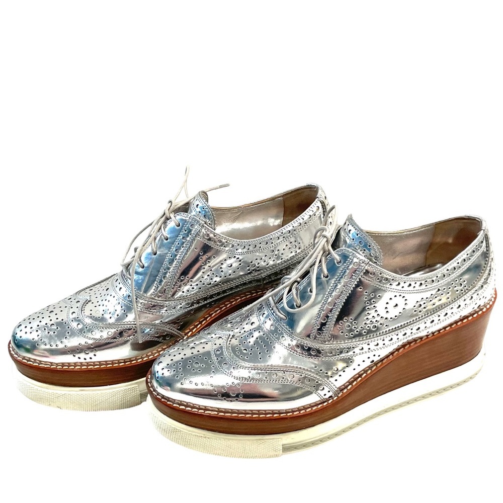 Host pick - Miu Miu Silver Platform Shoes - Picture 10 of 16